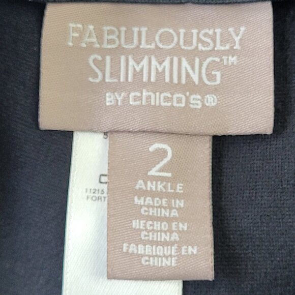 Chico’s fabulously slimming black ankle pants size 2 - Picture 8 of 10